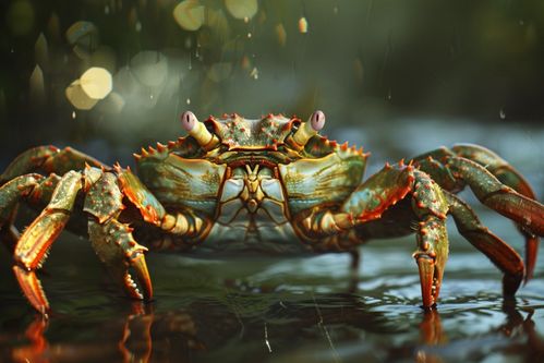 淺海螃蟹海鮮水產市場 攝影圖